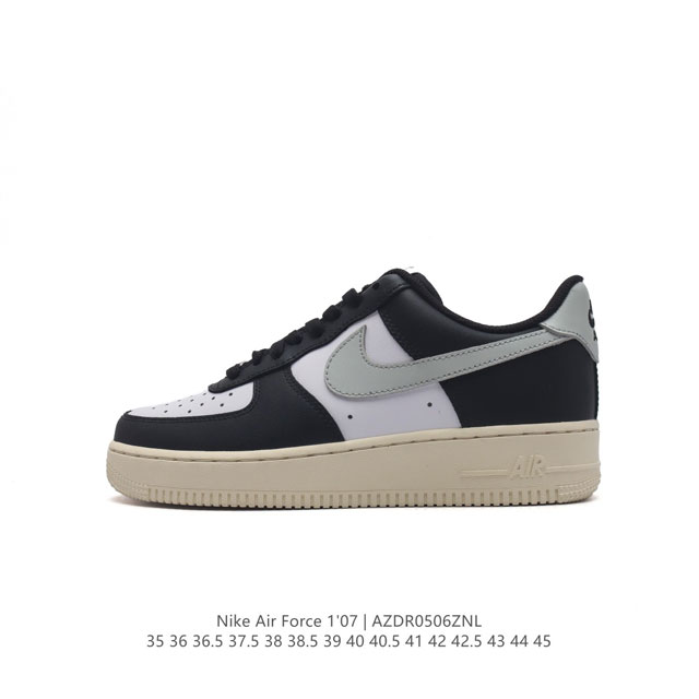 公司级 Af1耐克 Nike Air Force 1 ‘07 Low 空军一号 厚底增高百搭运动板鞋 原楦头原纸板 打造纯正空军版型，专注外贸渠道 全掌内置蜂窝