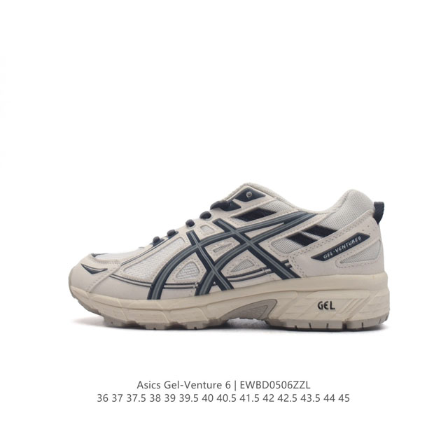 Asics 亚瑟士 Gel-Venture 6 系列城市休闲运动跑步鞋时尚复古男女鞋 老爹鞋 Gel- Venture6跑鞋是越野跑者的多功能选择。专为喜欢户外