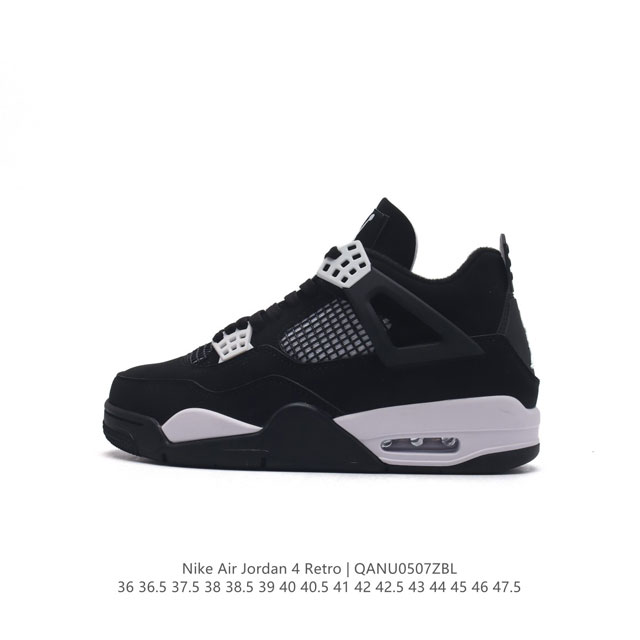 耐克 Nike Air Jordan 4 Retro Og迈克尔 乔丹aj4代乔4 中帮复古休闲运动文化篮球鞋。秉承轻量化的速度型篮球鞋设计思想完成设计，降低重