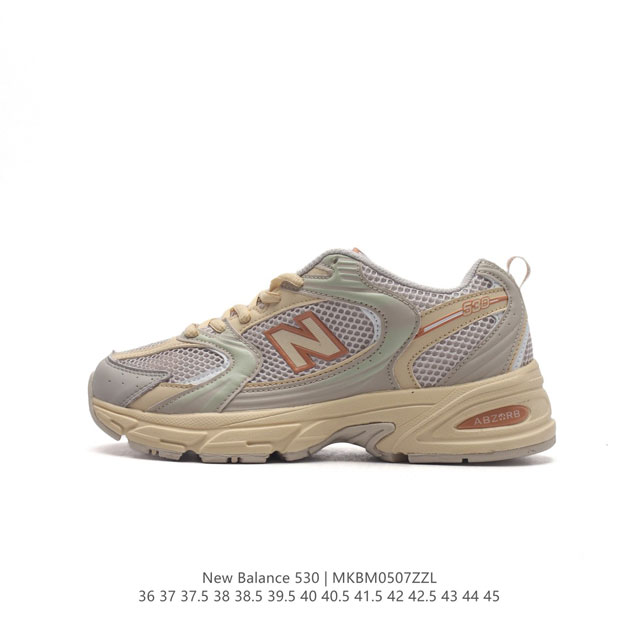 真标 新百伦 Nb530 New Balance 530 复跑古鞋nb530这鞋双确实是nb家经复典古款式之一，以全科新技诠释，成打功造530鞋款。鞋面保在持5