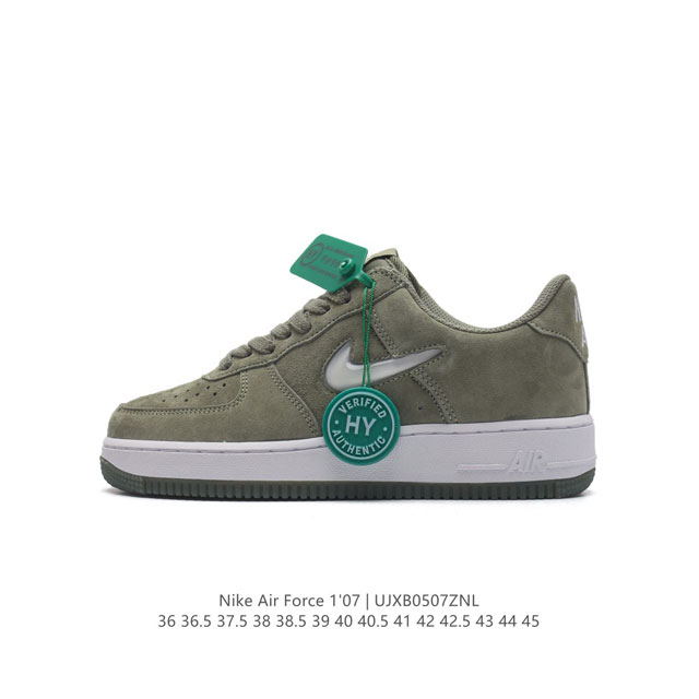 公司级 附赠送logo清洁刷 Af1耐克 Nike Air Force 1 ‘07 Low 空军一号厚底增高百搭休闲运动板鞋 原楦头原纸板 打造纯正空军版型，专