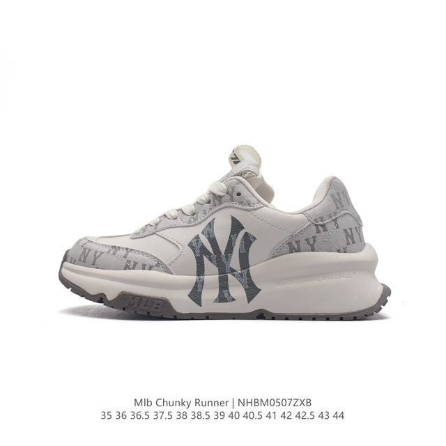 全新2023新款，Ny美国榄球洋基队new York Yankees X Mlb Chunky Runner Liner 莱纳系列低帮厚底老爹风透气舒适皮面休闲