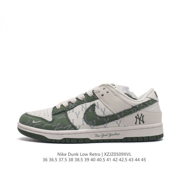 公司级mlb X Nike Dunk Low 绿牛仔 此款主张打破传统的工业化流水线设计限制，以made By Ideas的超级创意为理念，集结众多潮流设计师，