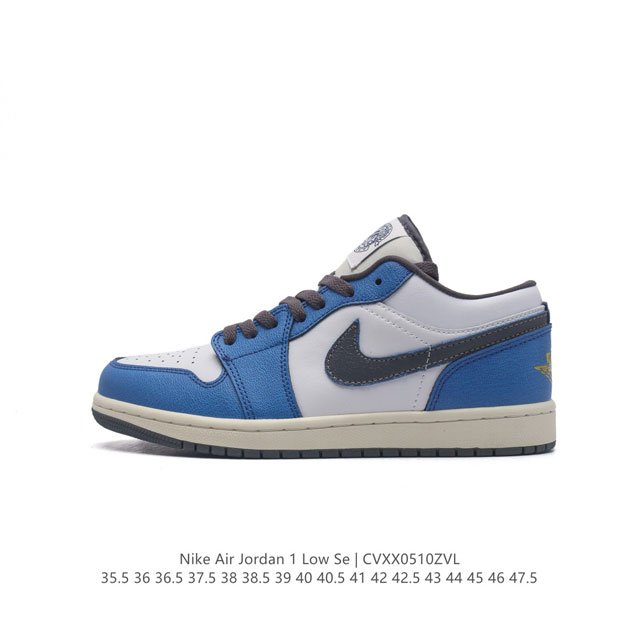 耐克 乔丹air Jordan 1 Low Aj1 乔1 乔丹1代aj1 低帮复古文化休闲运动篮球鞋。该鞋款从 1985 年元年款汲取设计灵感，焕新演绎简约经典