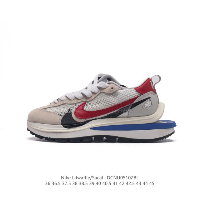 耐克 Nike 耐克双勾swoosh跑鞋 厚底增高运动鞋。Sacai X Nike Ldwaffle 慢跑鞋 Sacai 将 Nike 经典鞋款 Waffle