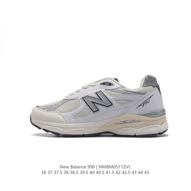 New Balance 新百伦 Nb990 真标带半码 新百伦m990系列 Nb经典休闲运动慢跑鞋 简约舒适百搭时尚复古老爹鞋。990系列是new Balanc