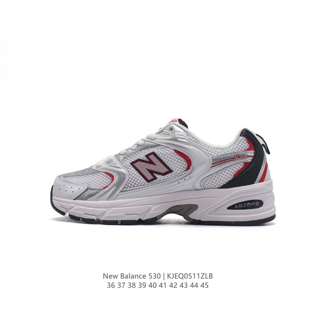 新百伦 Nb530 New Balance 530 复跑古鞋nb530这鞋双确实是nb家经复典古款式之一，以全科新技诠释，成打功造530鞋款。鞋面保在持530基