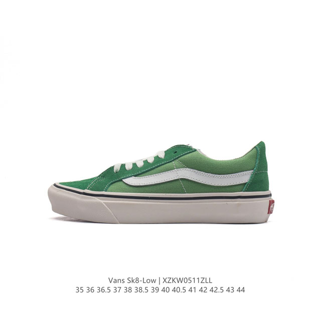 万斯 Vans Sk8-Low 经典款 小红书爆款低帮休闲帆布硫化板鞋 工艺：硫化1:1 重量1:1、真标、原钢印、材质标、鞋型标、合格证 尺码：35 36 3