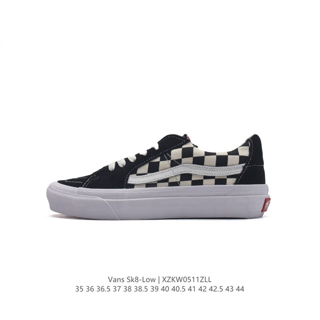 万斯 Vans Sk8-Low 经典款 小红书爆款低帮休闲帆布硫化板鞋 工艺：硫化1:1 重量1:1、真标、原钢印、材质标、鞋型标、合格证 尺码：35 36 3