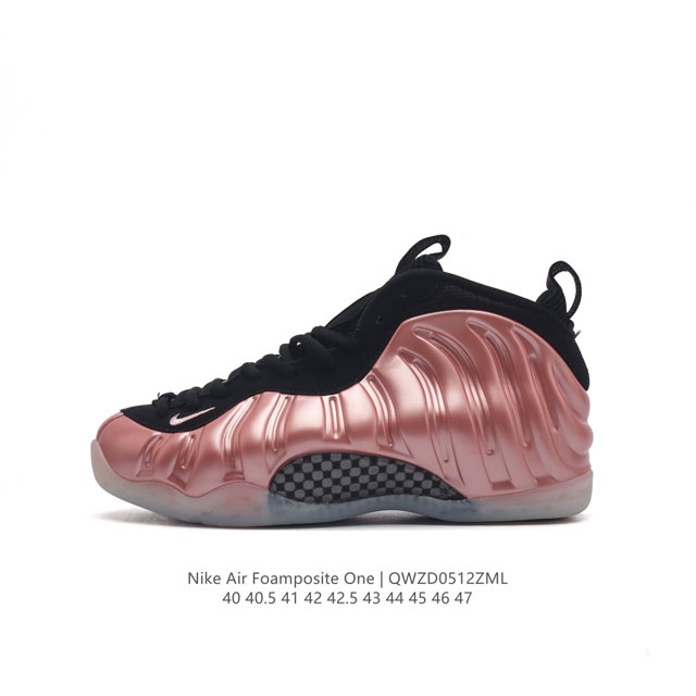 耐克nike Air Foamposite One 时尚运动鞋潮篮球鞋，是一双内场的后卫战靴，97年1月份首期发行，使用foamposite一次成型的喷塑鞋面，