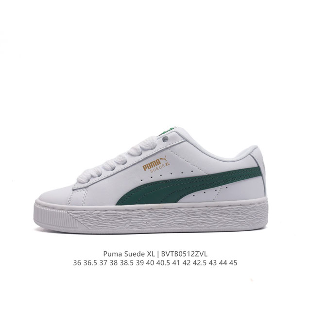 彪马puma Suede Xl 低帮复古轻便透气防滑减震休闲鞋 厚底增高运动板鞋 类型：男女鞋 尺码: 36-45含半码 货号：397255 编码：Bvtb05