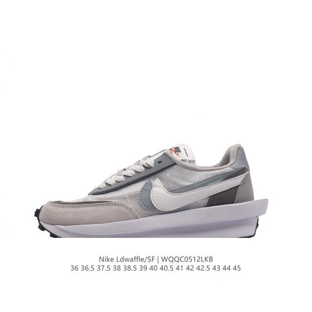 耐克 Nike 耐克双勾swoosh跑鞋 厚底增高运动鞋。Sacai X Nike Ldwaffle 慢跑鞋 Sacai 将 Nike 经典鞋款 Waffle