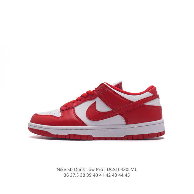 耐克 Nike Sb Dunk Low Pro 男女同款运动鞋复古板鞋，尽情迈步，彰显个性风采。采用柔软皮革鞋面，经久耐穿，塑就如元年款 Dunk 般的复古质感