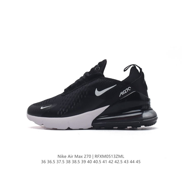 耐克 Nike Air Max 270 后半掌气垫缓震运动鞋时尚男女士跑步鞋 。作为 Nike 休闲型 Air Max 鞋款，Nike Air Max 270