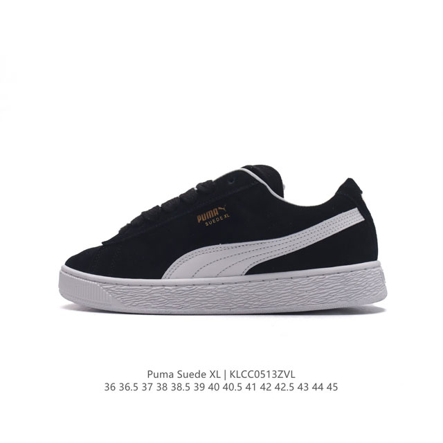 全头层皮 彪马puma Suede Xl 低帮复古轻便透气防滑减震休闲鞋 厚底增高运动板鞋。 类型：男女鞋 尺码: 36-45含半码 货号：395205 编码：