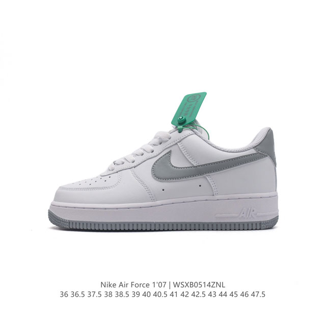 公司级 附赠送logo清洁刷 Af1耐克 Nike Air Force 1 ‘07 Low 空军一号厚底增高百搭休闲运动板鞋 原楦头原纸板 打造纯正空军版型，专