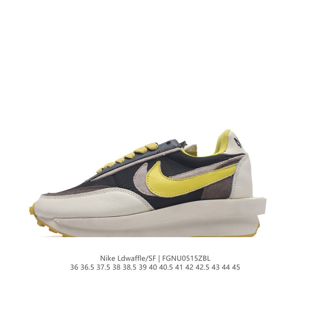 耐克 Nike 耐克双勾swoosh跑鞋 厚底增高运动鞋。Sacai X Nike Ldwaffle 慢跑鞋 Sacai 将 Nike 经典鞋款 Waffle