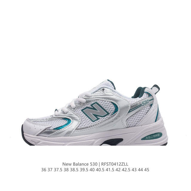 新百伦 Nb530 New Balance 530 复跑古鞋nb530这鞋双确实是nb家经复典古款式之一，以全科新技诠释，成打功造530鞋款。鞋面保在持530基