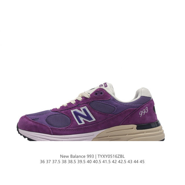 公司级 Newbalance 新百伦993系列美产老爹鞋总统经典复古运动鞋纽巴伦993总统慢跑鞋。卓越的舒适性与经典风格相得益彰，打造出我们的 Made In