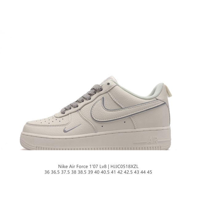 公司级 Af1耐克 Nike Air Force 1 ‘07 Low 空军一号 厚底增高百搭运动板鞋 原楦头原纸板 打造纯正空军版型，专注外贸渠道 全掌内置蜂窝