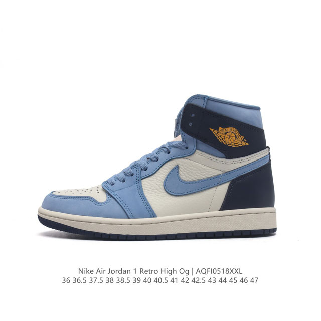 公司级 Air Jordan Aj1 Retro High 莱特兄弟北卡蓝 外贸特供批次 终端控货优势输出 新配色不断更新开发 市场中端王者 全套原纸板楦头开发