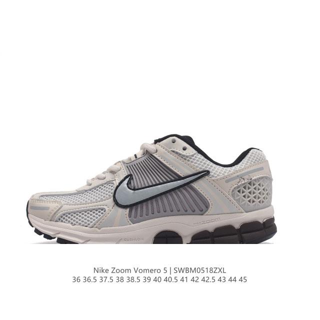 Nike 耐克夏季 Zoom Vomero 5 运动鞋休闲训练跑步鞋。Nike Zoom Vomero 5 男女子运动鞋妥帖包覆足部，提供透气支撑效果。耐穿材料