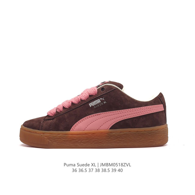 彪马 Puma Basket Classic 女士休闲运动板鞋。Puma Basket以puma Suede为设计原型,1971年以篮球鞋为设计概念,以扎实的皮