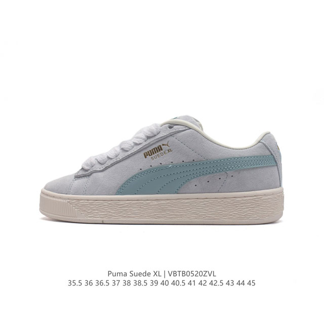 彪马puma Suede Xl 低帮复古轻便透气防滑减震休闲鞋 厚底增高运动板鞋。 尺码: 35.5-45含半码 货号：395205 编码：Vbtb0520Zv