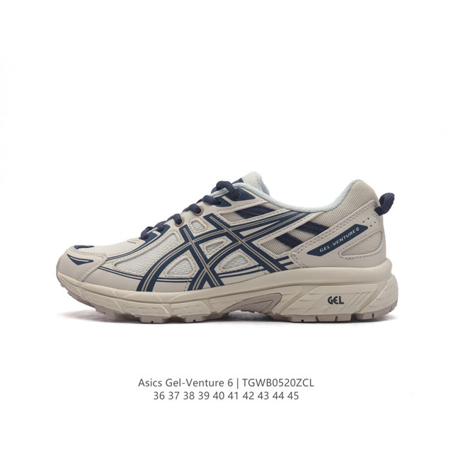 Asics 亚瑟士 Gel-Venture 6 系列城市休闲运动跑步鞋时尚复古男女鞋 老爹鞋 Gel- Venture6跑鞋是越野跑者的多功能选择。专为喜欢户外