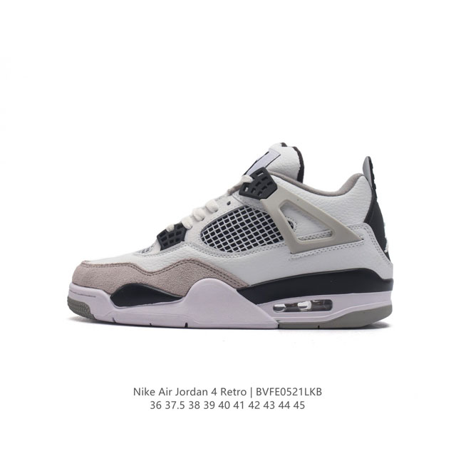 耐克 Nike Air Jordan 4 Retro Og迈克尔 乔丹aj4代乔4 中帮复古休闲运动文化篮球鞋。秉承轻量化的速度型篮球鞋设计思想完成设计，降低重