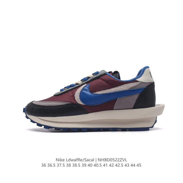 耐克 Nike 耐克双勾swoosh跑鞋 厚底增高运动鞋。Sacai X Nike Ldwaffle 慢跑鞋 Sacai 将 Nike 经典鞋款 Waffle