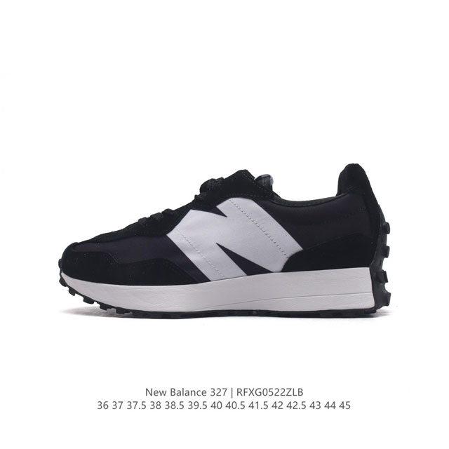 真标 Nb 新百伦 New Balance 327系列复古休闲运动慢跑鞋时尚男女运动鞋 以更纯粹的复古风格设计打造的全新造型 侧身还以解构设计，将 N 字标志以