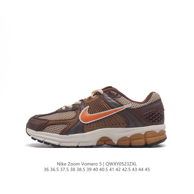 Nike 耐克夏季 Zoom Vomero 5 运动鞋休闲训练跑步鞋。Nike Zoom Vomero 5 男女子运动鞋妥帖包覆足部，提供透气支撑效果。耐穿材料