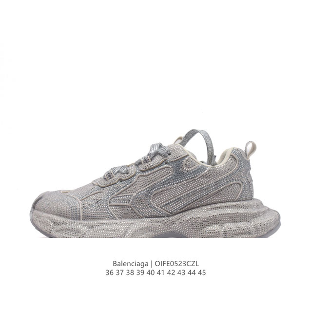 巴黎世家balenciaga Runner Sneaker 慢跑系列 满钻 低帮复古野跑潮流姥爹风百搭休闲运动慢跑鞋男女鞋原版一致配件防尘袋及附送鞋带#全部采用