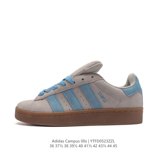 Adidas阿迪达斯.男女鞋 三叶草campus 00S 面包鞋复古休闲板鞋.千禧回潮！Adidas Campus 00S 经典再现！面包化的campus鞋款在