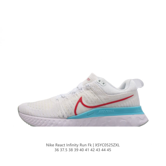 耐克男女鞋nike React Infinity Run Fk 轻便透气缓震跑步鞋。专为帮助减少跑步伤害而设计，系带设计，释放鞋款潜力，助力一路畅跑。Nike