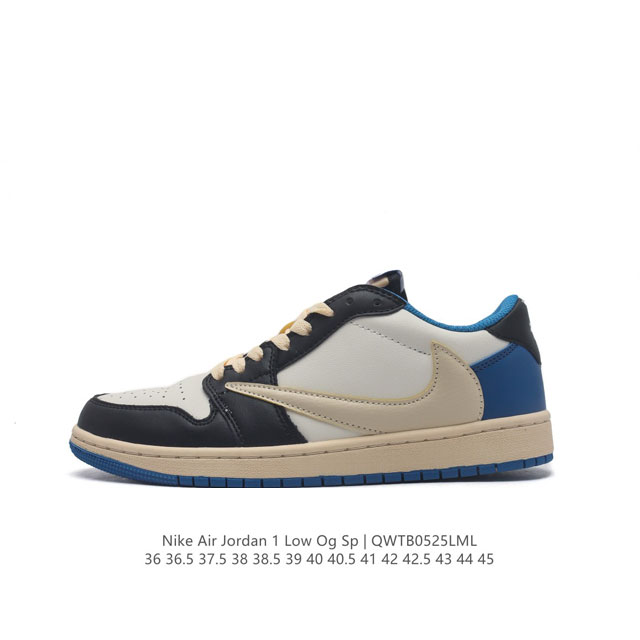 耐克 Nike Air Jordan 1 Low Og Sp Military Blue Aj1乔1 倒勾 低帮篮球鞋 Aj1 乔丹1代 Aj1 乔1 反向脚趾