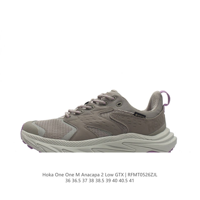 Hoka One One 女款阿纳卡帕 2 Hoka 第二代 低帮户外防水徒步鞋anacapa 2 Low Gtx登山鞋 它完美地结合了抓地力、敏捷性和舒适性，