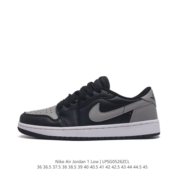 头层皮 耐克 乔丹air Jordan 1 Low Aj1 乔1 乔丹1代aj1 低帮复古文化休闲运动篮球鞋。该鞋款从 1985 年元年款汲取设计灵感，焕新演绎 - 点击图像关闭