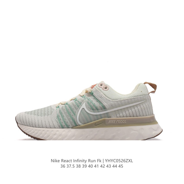 耐克男女鞋nike React Infinity Run Fk 轻便透气缓震跑步鞋。专为帮助减少跑步伤害而设计，系带设计，释放鞋款潜力，助力一路畅跑。Nike