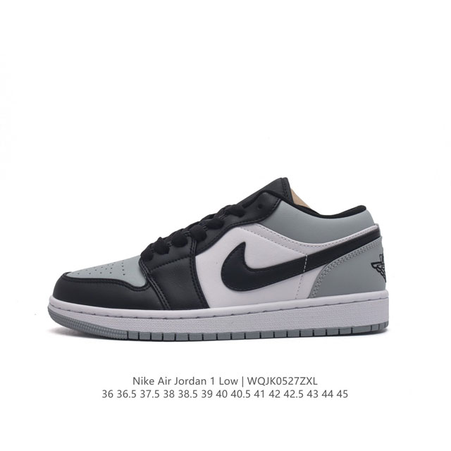 耐克 乔丹air Jordan 1 Low Aj1 乔1 乔丹1代aj1 低帮复古文化休闲运动篮球鞋。该鞋款从 1985 年元年款汲取设计灵感，焕新演绎简约经典