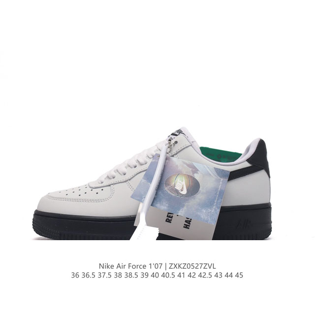 公司级 附赠送logo清洁刷 Af1耐克 Nike Air Force 1 ‘07 Low 空军一号厚底增高百搭休闲运动板鞋 原楦头原纸板 打造纯正空军版型，专