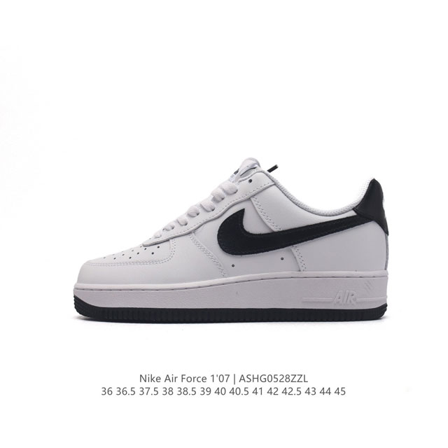 耐克 Nike Air Force 1 '07 Low 空军一号含气垫 低帮百搭厚底增高休闲运动板鞋。柔软、弹性十足的缓震性能和出色的中底设计，横跨复古与现代的