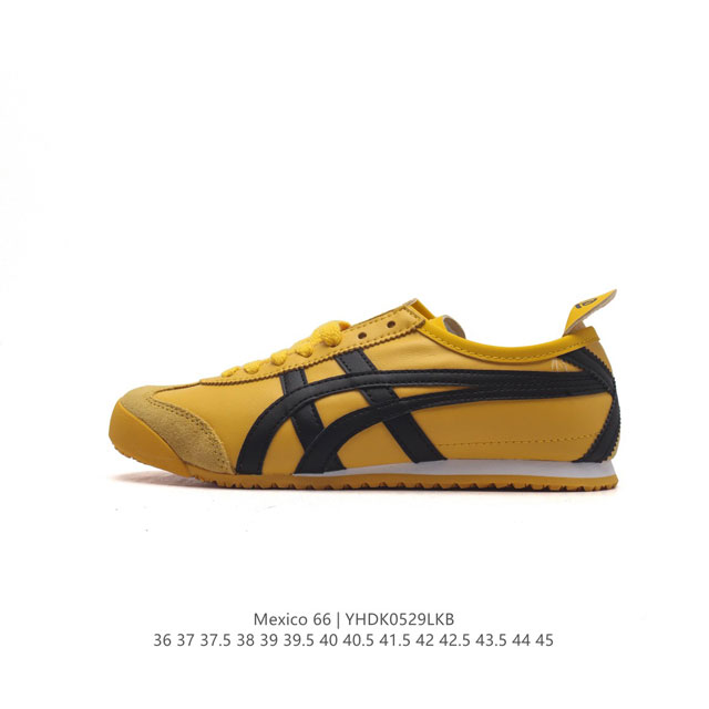 真标 Asics 亚瑟士 男女鞋真标半码制 日产经典老牌-鬼塚虎 Onitsuka Tiger Mexico 66经典墨西哥系列复古经典百搭板鞋休闲运动鞋慢跑鞋