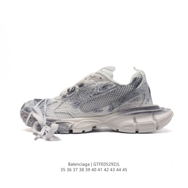 公司级balenciaga Runner Kith Four.Color 巴黎世家7.0 21Ss最新配色潮流复古休闲鞋#全新磨具开模 原版原装大盒 还原官方配