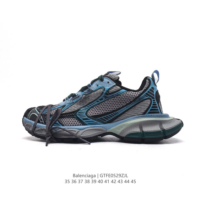 公司级balenciaga Runner Kith Four.Color 巴黎世家7.0 21Ss最新配色潮流复古休闲鞋#全新磨具开模 原版原装大盒 还原官方配