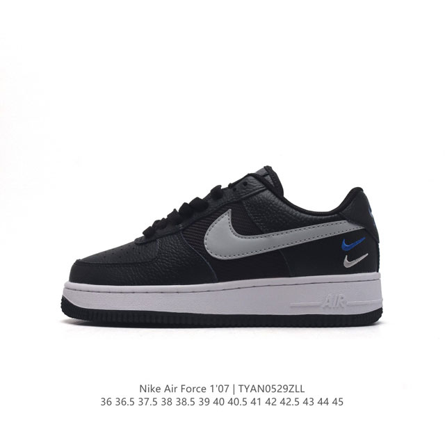 耐克 Nike Air Force 1 ’07 空军一号 Af 1 低帮 厚底增高百搭 休闲运动板鞋。柔软、弹性十足的缓震性能和出色的中底设计，横跨复古与现代的