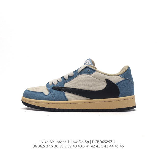 特价公司级 耐克 Nike Air Jordan 1 Low Og Sp Military Blue Aj1乔1 倒勾 低帮篮球鞋 Aj1 乔丹1代 Aj1 乔