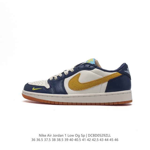 特价公司级 耐克 Nike Air Jordan 1 Low Og Sp Military Blue Aj1乔1 倒勾 低帮篮球鞋 Aj1 乔丹1代 Aj1 乔