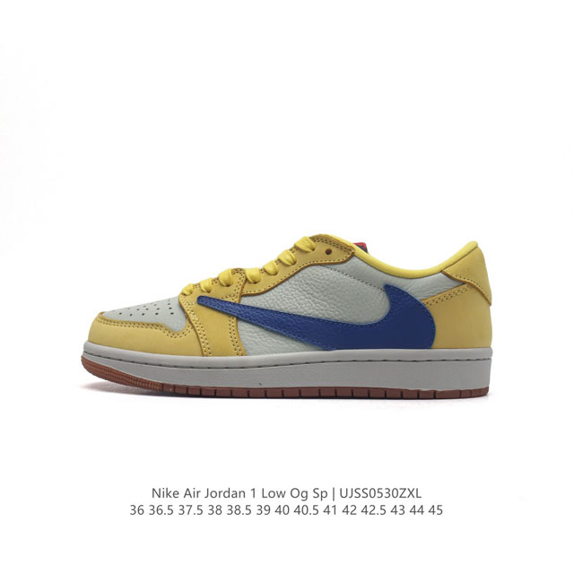 全头层皮 耐克 Nike Air Jordan 1 Low Og Sp Military Blue Aj1乔1 倒勾 低帮篮球鞋 Aj1 乔丹1代 Aj1 乔1